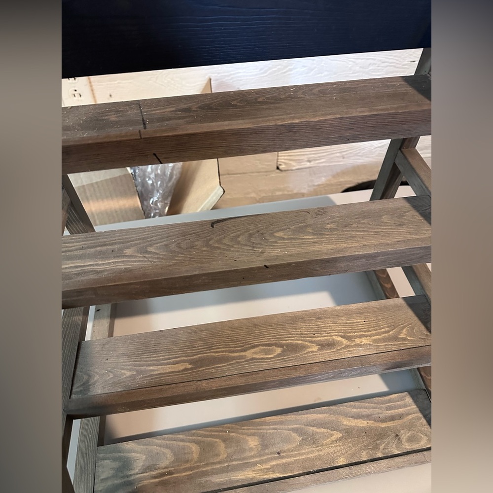 Rustic Wooden Wall Shelf - Picture 5 of 5